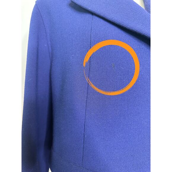 GIORGIO ARMANI Blue Virgin Wool Evening Jacket size 6 - Picture 6 of 9